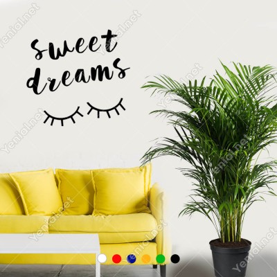 El Yazısı ile Yazılmış Sweet Dreams Yazısı Sticker 60x35cm