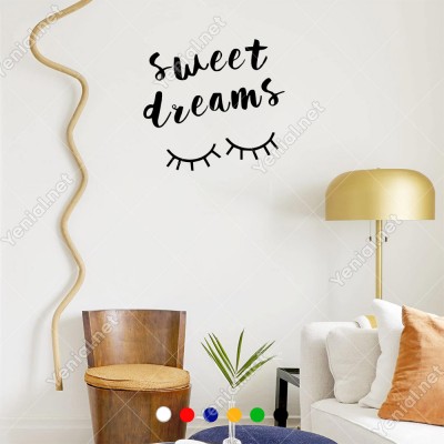 El Yazısı ile Yazılmış Sweet Dreams Yazısı Sticker 60x35cm