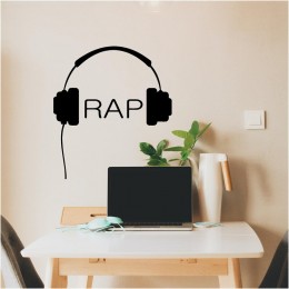 Rap Kulaklıkları çıkartması, Duvar Sticker