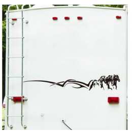 3 adet koşu atları hayvan Camper araba kamyon Sticker 