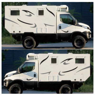 Salling On! Araba sticker araba çizgili vinil grafik çıkartmaları çıkartmalar karavan çekme karavan karavan araba aksesuarları