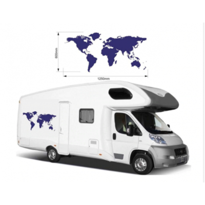 RV sticker ağacı çıkartması dağ sahnesi araba Sticker orman vinil grafik kiti Camper RV römork araba aksesuarları