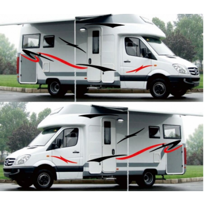 Karavan şerit karavan sticker