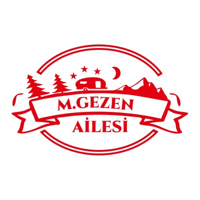Kişiye Aileye Özel Karavan Stickerı - Karavan Araç Sticker Yapıştırma