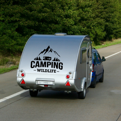 Camping Wildlife Karavan - Araç Sticker Yapıştırma