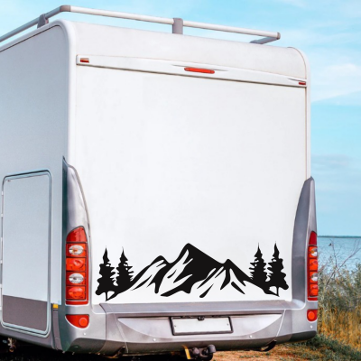 Dağ Karavan- Araç Sticker Yapıştırma