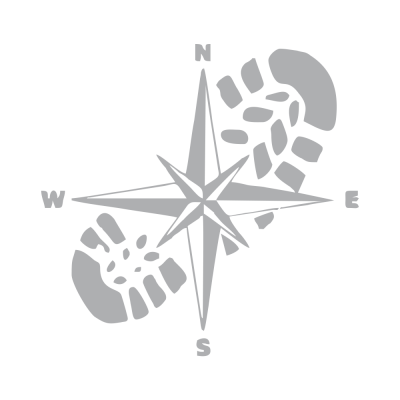 Kişiye Karavana Özel Ayak İzi Pusula sticker Yapıştırma İki Adet