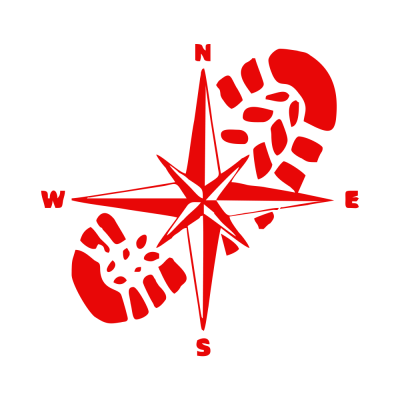 Kişiye Karavana Özel Ayak İzi Pusula sticker Yapıştırma İki Adet