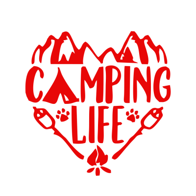 Kişiye Karavana Özel Camping Life Versiyon 2 Sticker Yapıştırma İki Adet