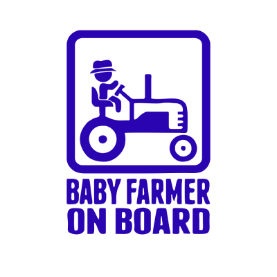 Kişiye Karavana özel çiftçi ve traktör sticker Yapıştırma 