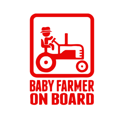 Kişiye Karavana özel çiftçi ve traktör sticker Yapıştırma 
