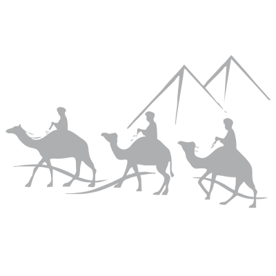 Kişiye Karavana Özel Deve Kervanı Sticker Yapıştırma İki Adet