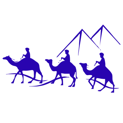 Kişiye Karavana Özel Deve Kervanı Sticker Yapıştırma İki Adet