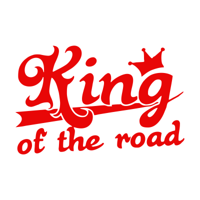 Kişiye Karavana özel King Of The Road Sticker Yapıştırma