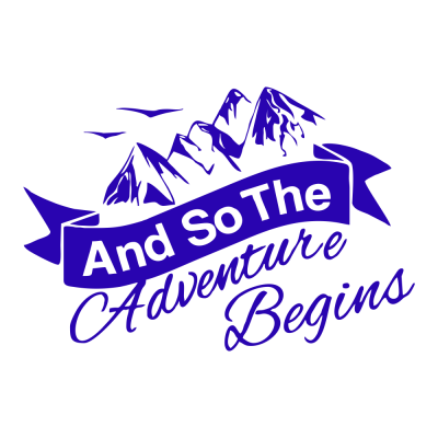 Kişiye Karavana Özel And So The Adventure Begins Sticker Yapıştırma İki Adet
