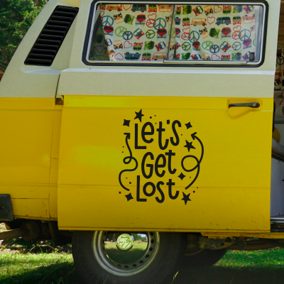 Let s Get Lost Karavan - Araç Sticker Yapıştırma