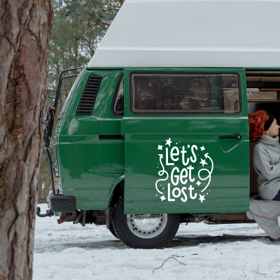 Let s Get Lost Karavan - Araç Sticker Yapıştırma