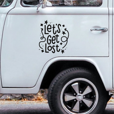 Let s Get Lost Karavan - Araç Sticker Yapıştırma