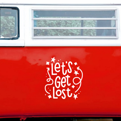 Let s Get Lost Karavan - Araç Sticker Yapıştırma
