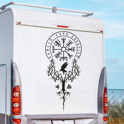 Vegvisir Karavan - Araç Sticker Yapıştırma