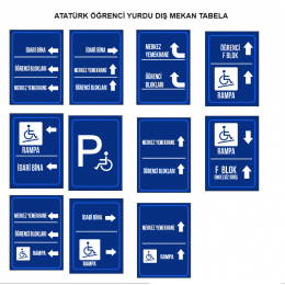 31 Adet 60x40cm Galvaniz İş Güvenliği Tabelası