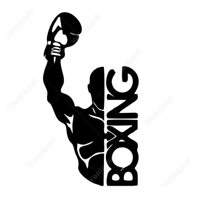 Boxing Boksçu Sticker Yapıştırma
