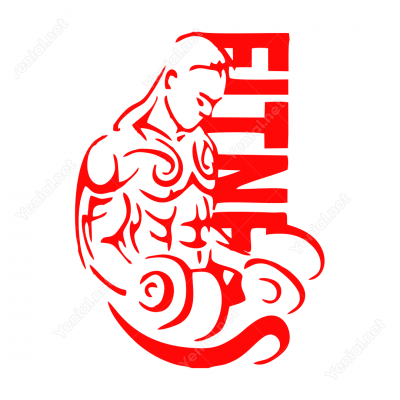 Fitnes Spor Salonu Sporcu Sticker 