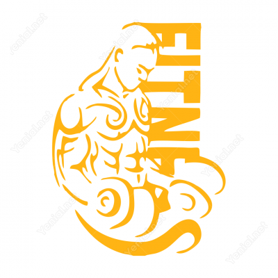 Fitnes Spor Salonu Sporcu Sticker 