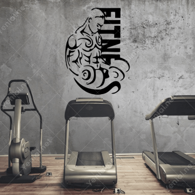 Fitnes Spor Salonu Sporcu Sticker 