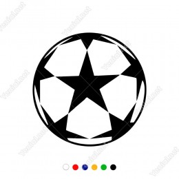 Altı Yıldızlı Şampiyonlar Ligi Topu Sticker