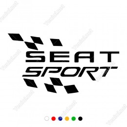Ateş Efektli Seat Sport Sticker Yapıştırma