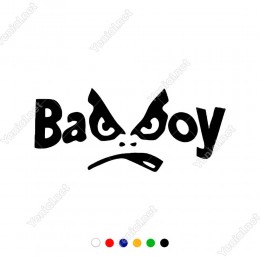 Badboy Yazısı ve Simgesi Logosu Sticker Çıkartma