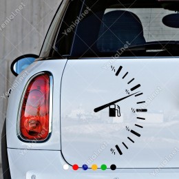 Bitmek Üzere Olan Benzin Göstergesi Sticker