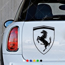 Ferrari Araba Araç Logosu Sticker Yapıştırma