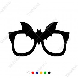 Gözlüğün Üstünde Batman Logosu Olan Sticker