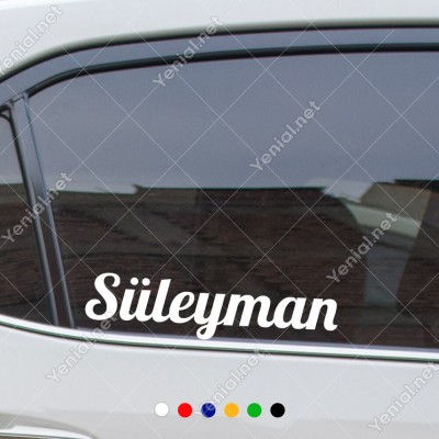 İsim Stickerı 8 Farklı Seçenekli Oto Araç Araba Sticker 2 Adet