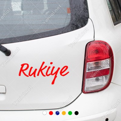 İsim Stickerı 8 Farklı Seçenekli Oto Araç Araba Sticker 2 Adet
