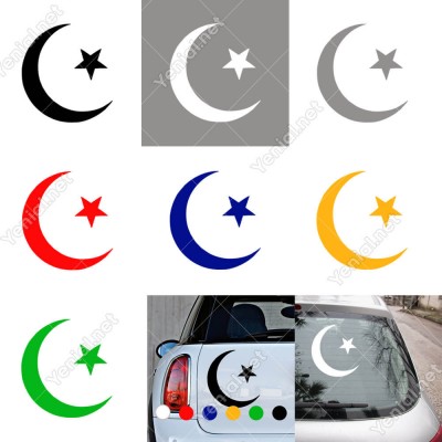 İstanbul ve Ay Ay Yıldız Simgesi Araba Sticker