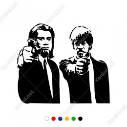John Travolta ve Samuel L. Jackson Sticker