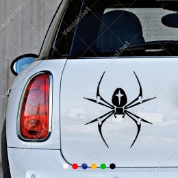 Keskin Ayaklı Örümcek Etiket Sticker Yapıştırma