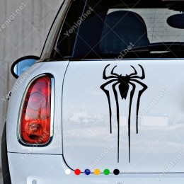 Korkunç Örümcek Desen Vinil Çıkartma Sticker