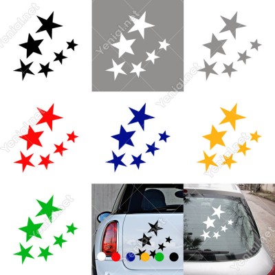 Küçükten Büyüğe Sıralanmış Altı Yıldız Sticker