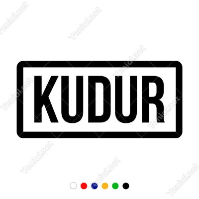 Kudur Yazısı Araba Araç Sticker Yapıştırma