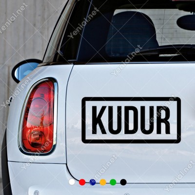 Kudur Yazısı Araba Araç Sticker Yapıştırma