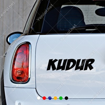 Kudur Yazısı Araç ve Duvar İçin Sticker Yapıştırma