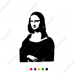 Mona Lisa Potresi Yan Görünümlü Sticker