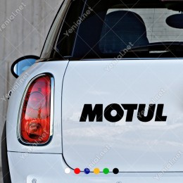 Motor Yağı Markası Motul Logosu Sticker Yapıştırma