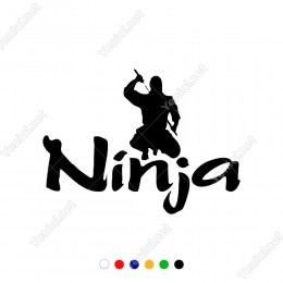 Ninja Yapan Adam Araç ve Duvar İçin Sticker