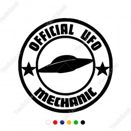 Official Ufo Mechanic Duvar Yapıştırma Etiket