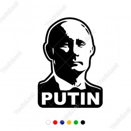 Ön Görünümlü Putin Sticker Yapıştırma